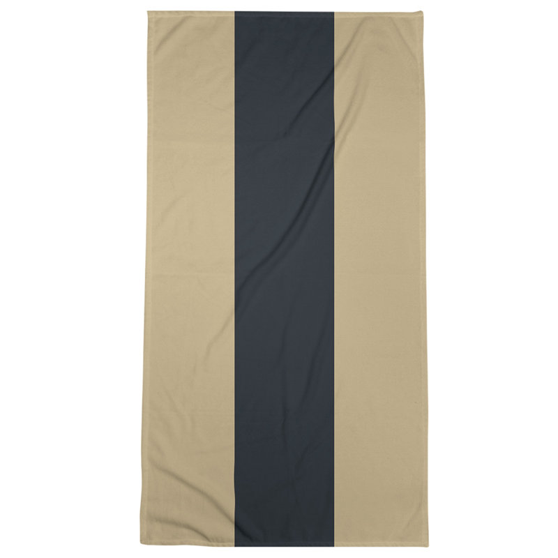 Cotton Blend Bath Towel, Sepia/Black