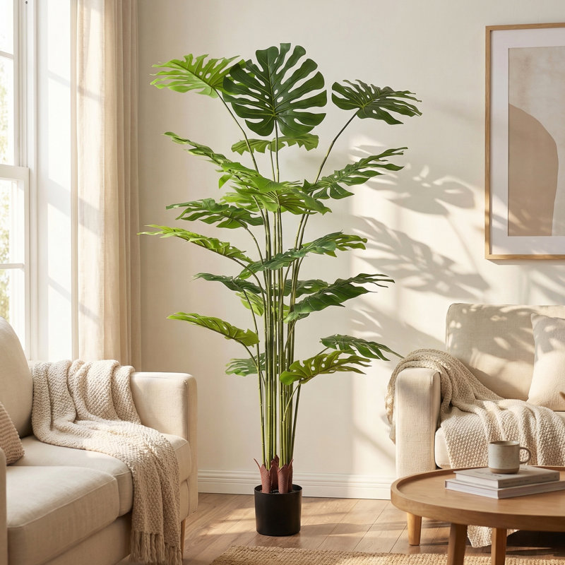 Fausse plante Monstera Deliciosa, H 71 po x l 43,31 po