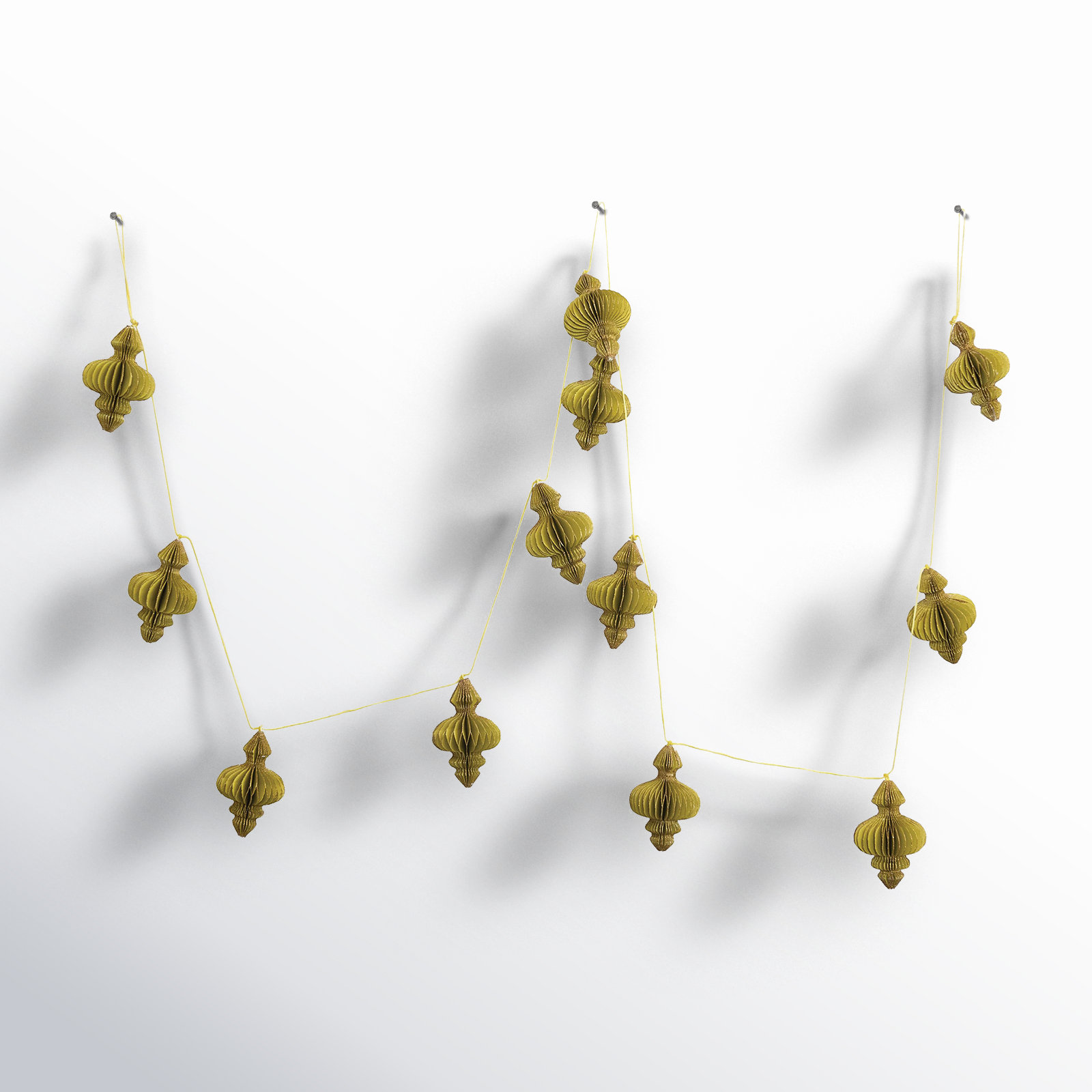 Harutun 6' Gold Novelty Garland, Chartreuse