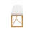 Entryway Indoor Bench, 2-Seater White-Toned Velvet Upholstered Bench with Geometric Gold Metal Frame