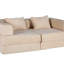 Canapé-lit convertible au sol avec structure de forme fixe, tissu chenille, aucun assemblage requis pour le salon et la chambre à coucher-1871263101