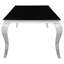 Belt Black And Mirrored Dining Table