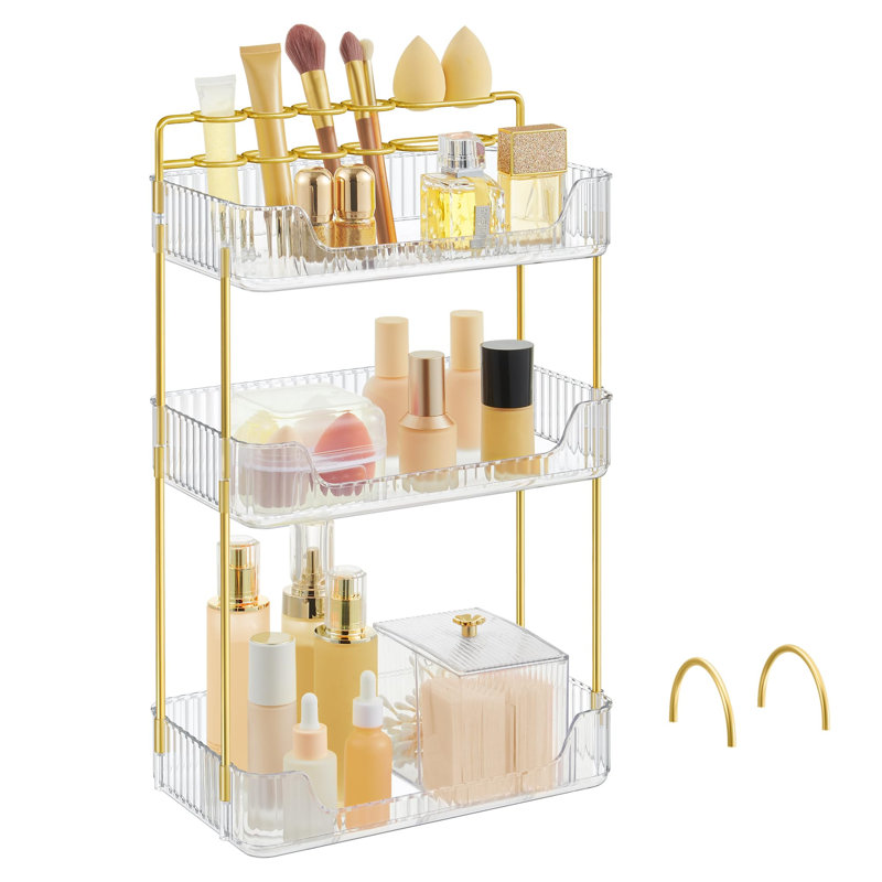 Betsabeth Plastic Makeup Organiser, Clear