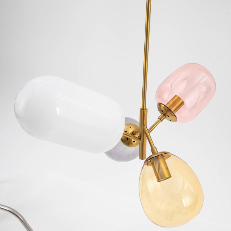 Colben Modern Colorful Glass Globe Pendant Light