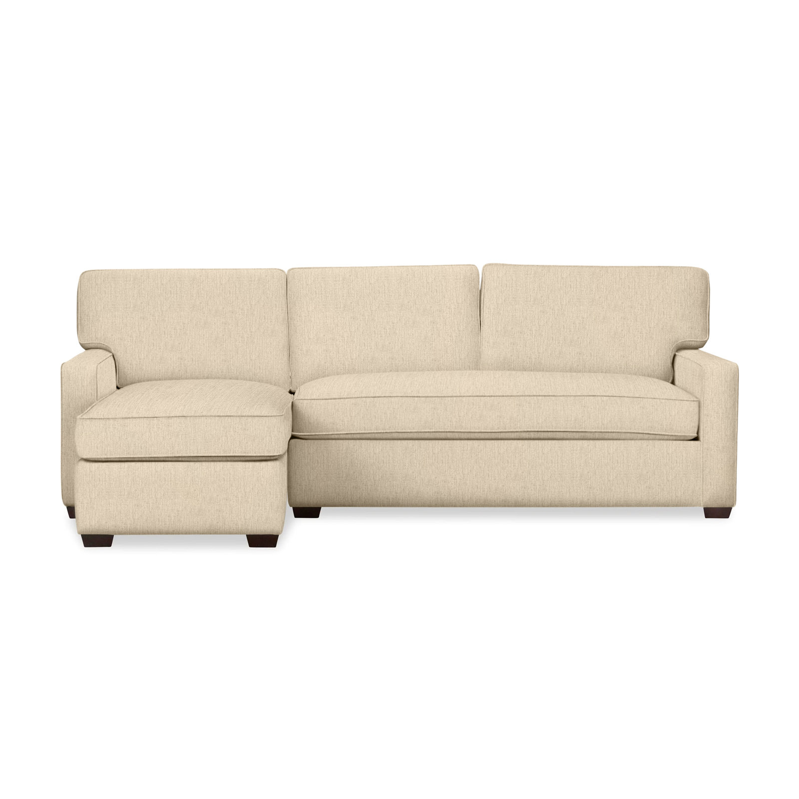 Taylor Upholstered Chaise L-Sectional, Left Hand Facing, Canvas Flax Sunbrella® Canvas