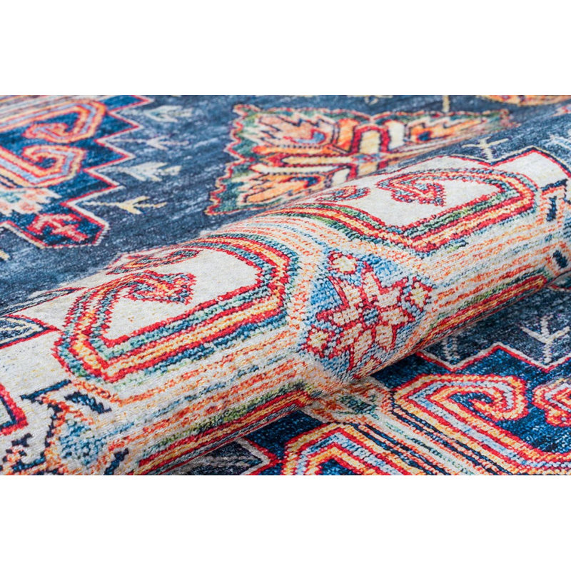 Tapis intérieur / extérieur en coton Samentha, Rectangle 5 pi 3 po x 7 pi 7 po