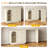 Yokota Extendable Makeup Vanity with 3 Drawers and 2 Acrylic Doors-718868471