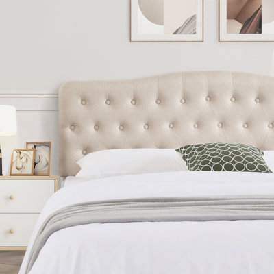 Elegant Arched Upholstered Headboard