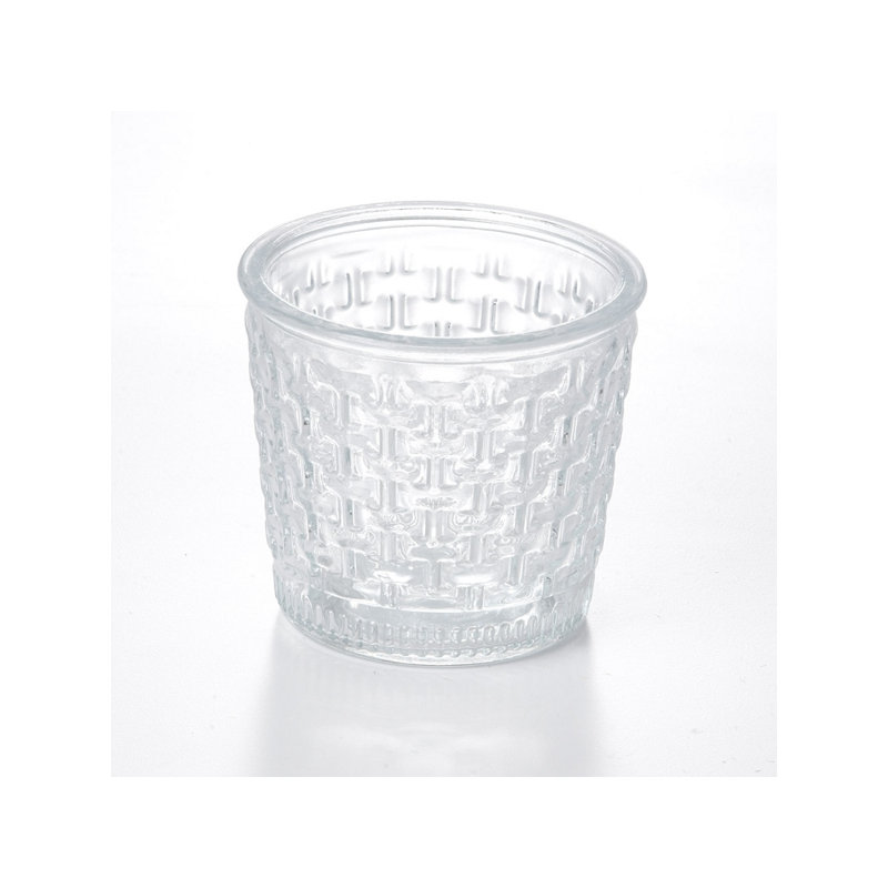 Pot à fleurs en verre Heinz, H 4 po x l 4 po x P 4 po