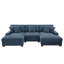 3 Seater Corduroy Corner Sofa 