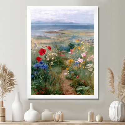 Adir - Wildflowers Canvas Art, Red Floral Wall Art