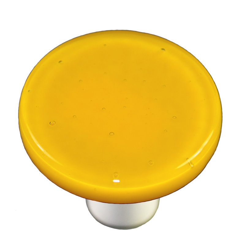 Poignée champignon de 1,5 po de diamètre Solids, Noir, Jaune tournesol