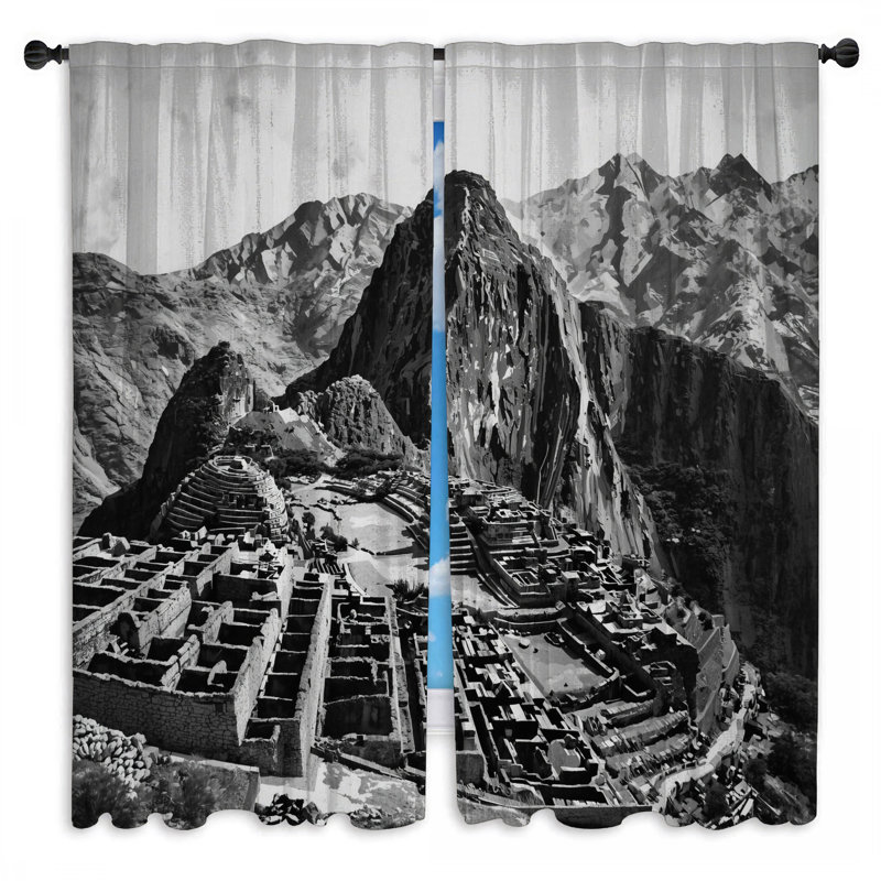 Rideaux occultant Machu Picchu, 112in x 76in - 2 panels, Sheer