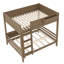 Lit superposé double en bois massif avec tablettes-906542414-906542416