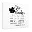 His Love 1 Chronicles 16:24 - Wrapped Canvas Print-1569570761