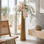 Vase de sol décoratif en métal pour la décoration d'espaces ouverts - Vase de table haut moderne avec finition texturée pour le salon ou les coins-1543045058-1526808423