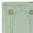 Wood Distressed Antique Door Panel Scroll Green Wall Decor
