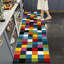 Cubes Geometric Rug & Runner – High Density Polypropylene Carpet, Easy Clean-709441791