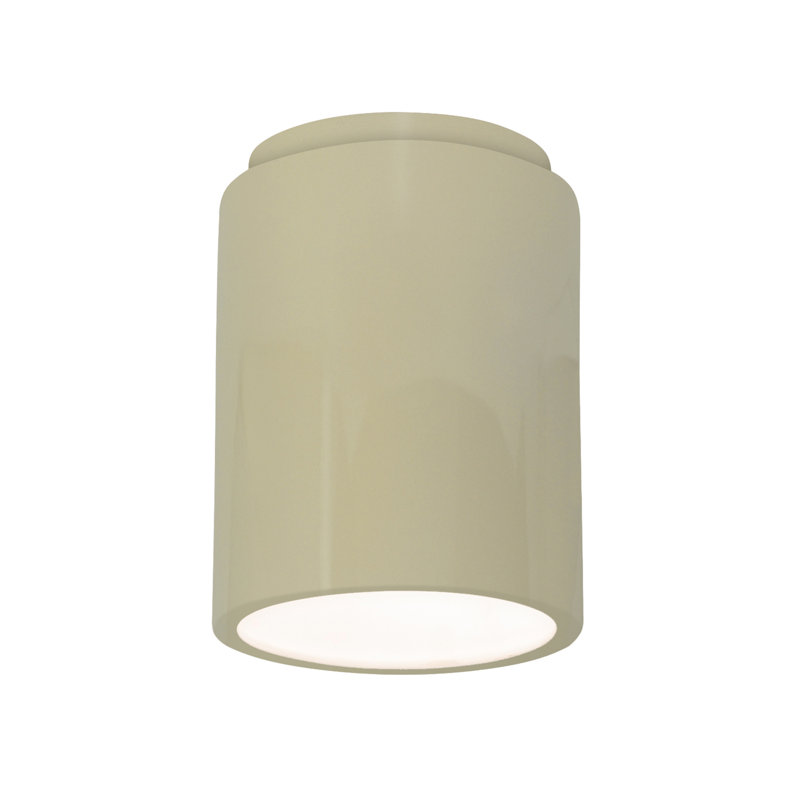 Plafonnier encastré 1 lumière 6,5 po Sumatra, Vanille brillante, DEL (intégrée)