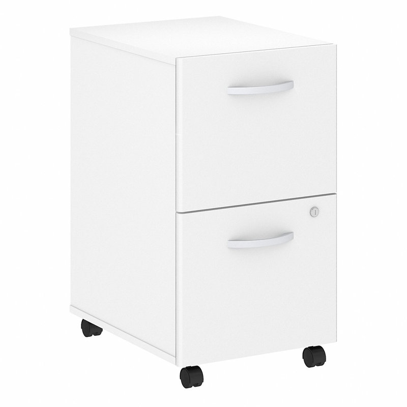 Kaneki 16'' Wide 2 -Drawer Mobile File Cabinet, White