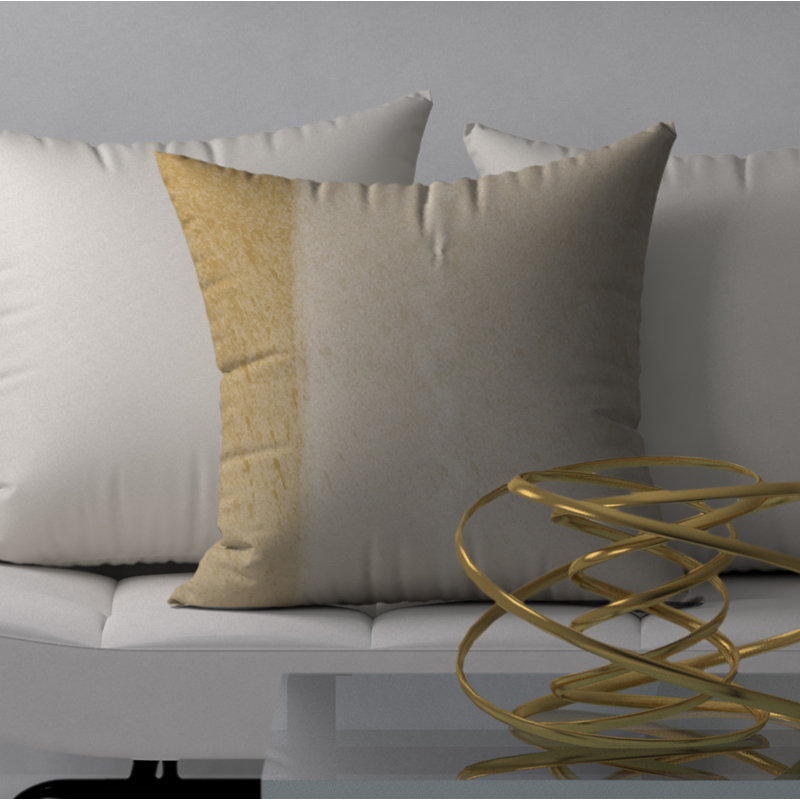 Housse de coussin et insert de coussin carré Eladio, H 18 po x l 18 po x p 5 po