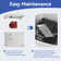 SUPERFLO Macerating Toilet with Waste Disposal and Upflush Toilet System