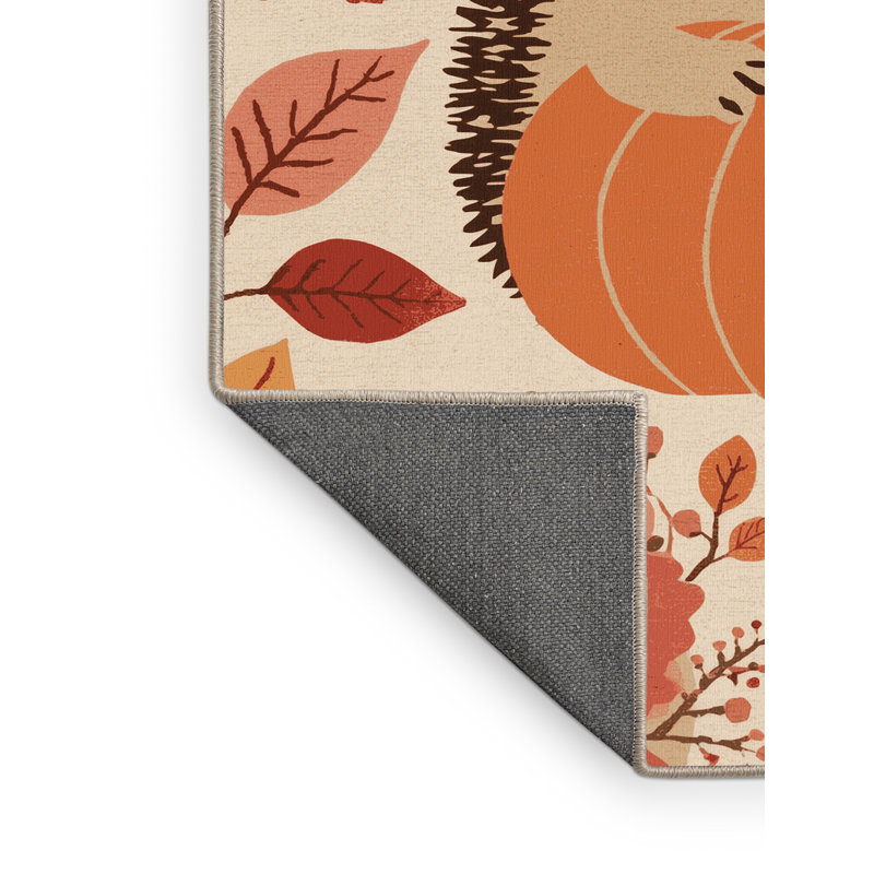 Soft Plush Esser Thanksgiving Modern & Contemporary Abstract Area Rug in Beige – Beige Binding, 7x10