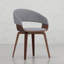 Chaise de salle à manger Ridley Bentwood, chaise d'appoint rembourrée pour adultes, polyvalente pour la cuisine de salle à manger