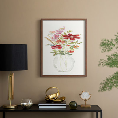 Provence Bouquet I, reproduction encadrée - bois massif