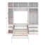Lit escamotable simple avec casiers et armoires