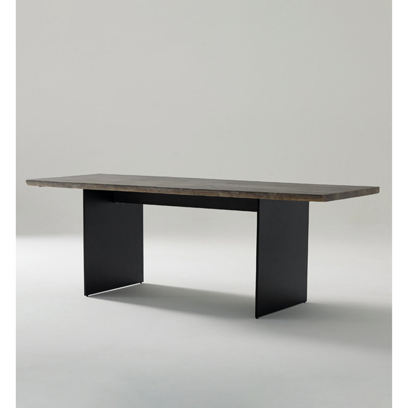 Vintage solid wood dining table, 29.53"H x 70.87"L x 27.56"W