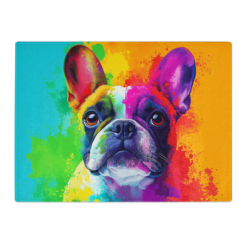 French Bulldog Vol.5  Glass Chopping Board