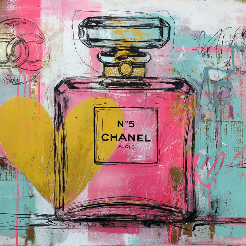 Pastel Muse - art moderne sur toile parfumée, H 40 po x l 40 po