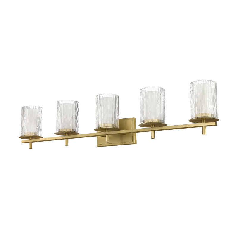 Ensemble de meuble-lavabo 5 lumières Roddrick, Or moderne