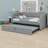 Upholstered Daybed With Pop Up Trundle-593655219