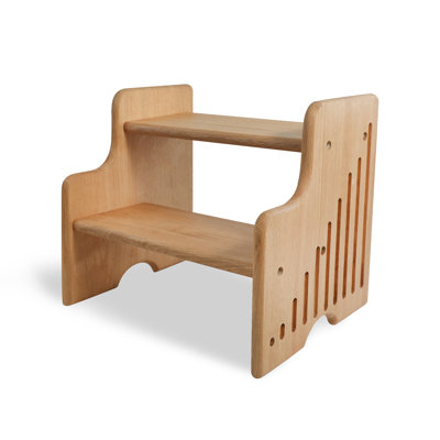 Chadbourne Wood Step Stool Sturdy 2 Step