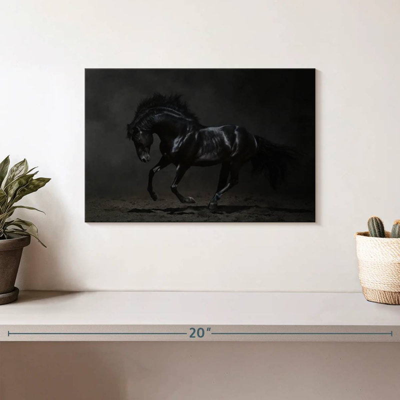 Brampt Dark Horse, 8" H x 12" W