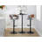 Laurenzio Swivel Upholstered Adjustable Height Counter Stool with Metal Frame-93570918-93570919
