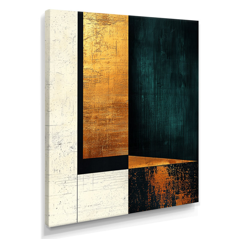 Presley - art mural abstrait, Toile tendue, Ne s'applique pas, H 20 po x l 12 po