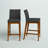 Upholstered Counter Stool with Solid Wood Frame-823577233-911119225