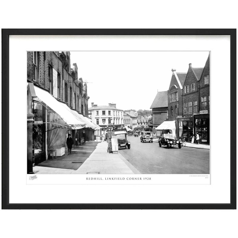Redhill, Linkfield Corner 1928 by Francis Frith - Single Picture Frame Print, 45cm H x 60cm W x 2.3cm D
