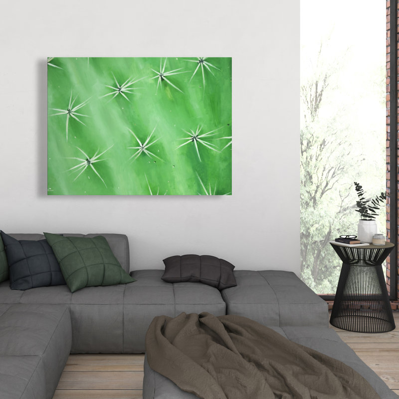 Cactus Closeup - Cactus Office Canvas for Home Decor