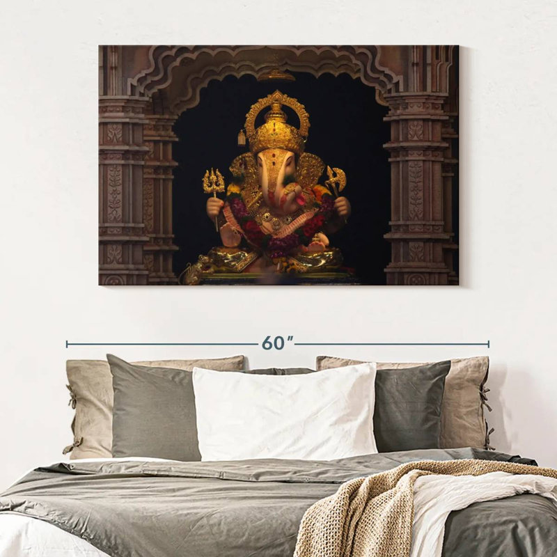 Ganesh Statue, 34" H x 51" W
