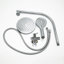 8" Rainfall Round Wall Mount Shower System with Handheld Spray