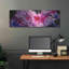 «Watercolor Nebula Fushia» par Craig Snodgrass, art mural en métal, 48 po x 16 po-1666608942