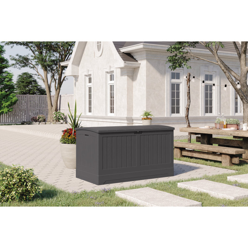 Suncast 200 Gallon Water Resistant Resin Lockable Deck Box