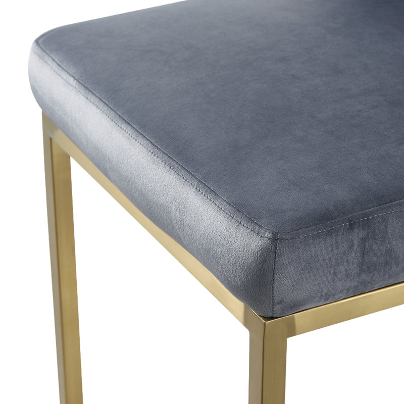 Drucker 30.3'' Stainless Steel Stool, Gray