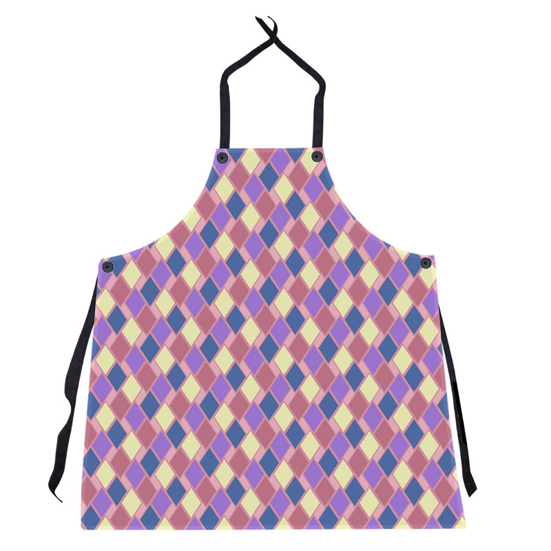 Tablier à carreaux, Rose / Mauve