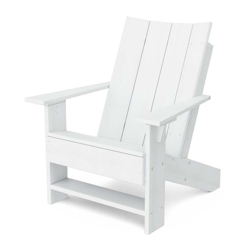 Contemporary Adirondack Chair, White