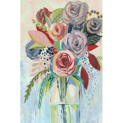 " Roseate Posy I " by Grace Popp Painting Print